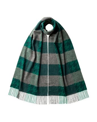 Green Grey Highgrove Heritage Scarf by Johnstons of Elgin