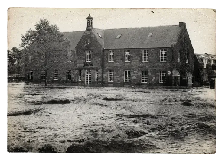 Johnstons of Elgin Elgin Weaving Mill Flood
